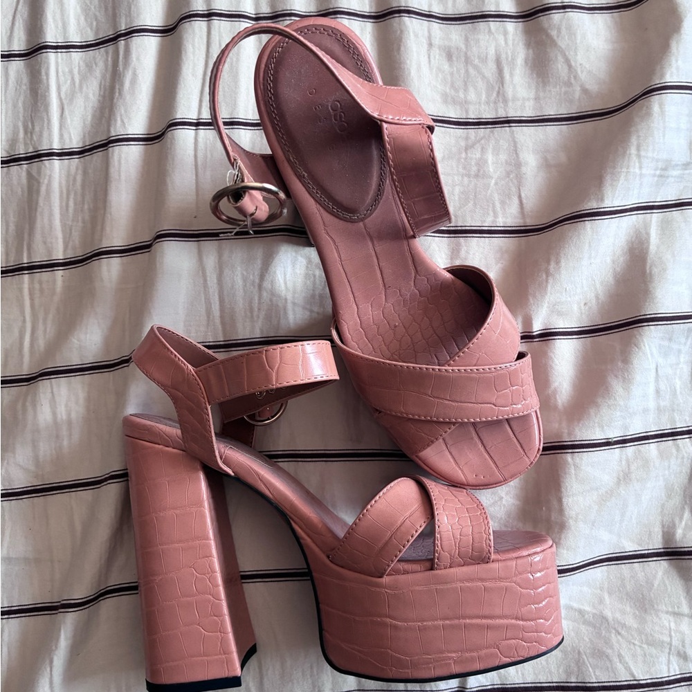 Asos Design High Platform Heels Size 8